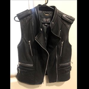 Victoria’s Secret Faux Leather Vest. Size Small.